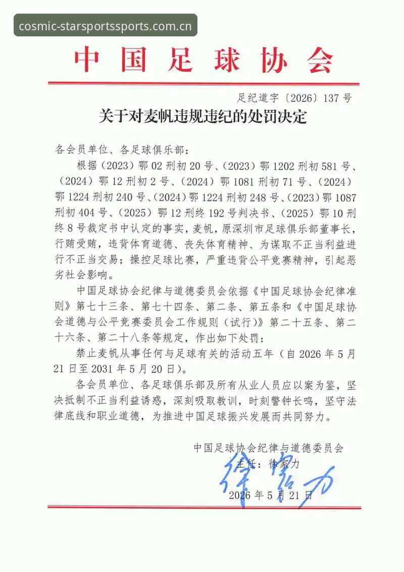 中国足协第三批禁足名单深度评测：65人受罚背后的足球生态与星空体育平台观赛体验